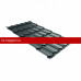 Металлочерепица квинта плюс 0,5 Satin Matt TX RAL 7016 антрацитово-серый