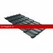 Металлочерепица квинта плюс 0,5 Satin Matt TX RAL 7016 антрацитово-серый