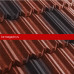 Композитная черепица Metrotile (Метротайл) MetroClassic (Красно-Черный) /лист/