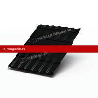 Металлочерепица МеталлПрофиль Ламонтерра-X (PURMAN-20-9005-0.5) /1 кв.м./
