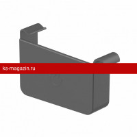 Galeco (Галеко) STAL2 125/80 Заглушка левая Графит RAL 7015 (RR23) /1 шт/