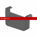 Galeco (Галеко) STAL2 125/80 Заглушка левая Графит RAL 7015 (RR23) /1 шт/