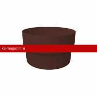 Муфта трубы соединительная Grand Line (Гранд Лайн) ПВХ Standart 120/87 (Шоколадный) /1 шт/