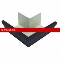 Угол желоба внешний Matt 90гр 127мм Grand Line (Гранд Лайн) Vortex Matt 127/102 (RAL 7024) /1 шт/