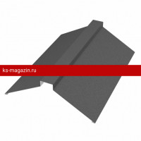 Конёк плоский 116х30х116х2000 мм PE Rooftop Glance 0,5мм Zn180 RR23