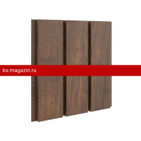 Софит без перфорации Aquasystem (Аквасистем) 303х2400мм Printech Naive Maroon (Темное дерево) /1 шт/