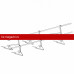 Ограждение ROOFsystems PRESTIGE ZN H-600/3,0м 2 трубы Композит RAL3005