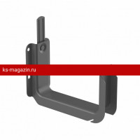 Galeco (Галеко) STAL2 125/80 Кронштейн плоский Графит RAL 7015 (RR 23) /1 шт/