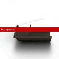 Угол желоба наружный Металл Профиль 125/100 Foramina Freeze (Dark Brown) /1 шт/