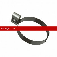 Хомут трубы МЕТАЛЛИЧЕСКИЙ L=140 Технониколь Оптима (Темно-коричневый) /1 шт/