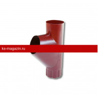 Тройник трубы Металл Профиль Престиж 125/100 (RAL 3005, красное вино) /1 шт/