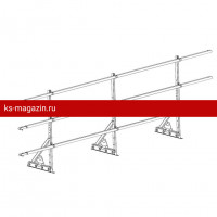 Ограждение ROOFsystems ECONOM d-25 (круг) H-900/3,0м фальц ТУ RAL8004