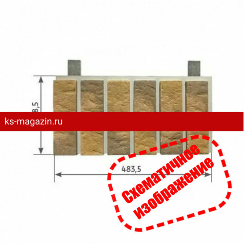 Межэтажный элемент фиброцементной панели Канзас №37