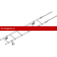 Лестница кровельная ROOFsystems PRESTIGE ZN600 1,2м Фальц цинк