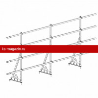 Ограждение ROOFsystems PRESTIGE ZN H-1200/3,0м 4 трубы NEXT RAL8019