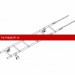 Лестница кровельная ROOFsystems PRESTIGE ZN400 1,2м Фальц RAL 3005