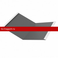 Ендова внутренняя 300х300х2000мм PE Rooftop Matt 0,5 мм Zn180 RAL9005