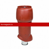 Vilpe (Вилпе) XL- 160/300/700 вентиляционный вых.с колпаком (Красный) /1 шт/