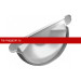 Заглушка торцевая универсальная Grand Line (Гранд Лайн) Optima (RAL 9003) /1 шт/