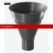 Docke STAL PREMIUM MATT 125/90 мм Воронка водосборная Графит RAL7024