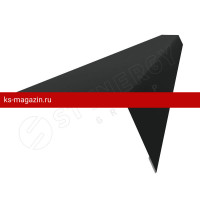Планка карнизная 100х65х2000 Stynergy (Стинержи) (CORUNDUM50-9005-0.5) /1 шт/