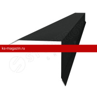 Планка торцевая 80х100х2000 Stynergy (Стинержи) (CORUNDUM50Matt-9005-0.5) /1 шт/