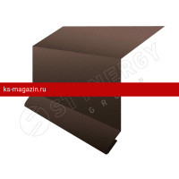 Планка примыкания в штробу 15х33х20х2000 Stynergy (Стинержи) (CORUNDUM50Matt-8017-0.5) /1 шт/