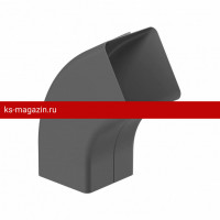 Galeco (Галеко) STAL2 125/80 Колено 72гр. Графит RAL 7015 (RR23) /1 шт/