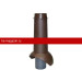 Выход канализации Krovent (Кровент) Pipe-VT 110 (Коричневый) /1 шт/