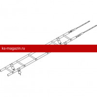 Лестница кровельная ROOFsystems PRESTIGE ZN600 1,2м Универ RAL 6005