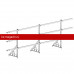 Ограждение ROOFsystems ECONOM d-25 (круг) H-900/3,0м NEXT ТУ (Т-обр. Опора) RAL6005