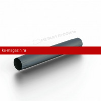 Труба соединительная D100x1000 Металл Профиль 125/100 Foramina Freeze (Grey) /1 шт/