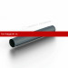 Труба соединительная D100x1000 Металл Профиль 125/100 Foramina Freeze (Grey) /1 шт/