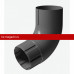 Docke STAL PREMIUM MATT 125/90 мм Колено 72 гр Графит RAL7024