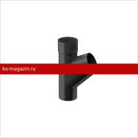 Galeco (Галеко) STAL 152/90 Тройник Черный RAL 9005 /1 шт/
