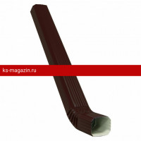 Труба прямоугольная с коленом Matt 1м Grand Line (Гранд Лайн) Vortex Matt 127/102 (RR 32) /1 шт/