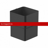 Galeco (Галеко) STAL2 125/80 Муфта Черный RAL 9005 (RR33) /1 шт/