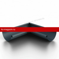 Угол желоба внутренний Металл Профиль 125/100 Foramina Freeze (Grey) /1 шт/