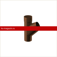 Galeco (Галеко) STAL 124/90 Тройник RAL 8019 (RR 32) /1 шт/