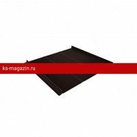Фальцевая кровля Grand Line (Гранд Лайн) Кликфальц Line 0,45 Drap ST с пленкой на замках RAL 8017 шоколлад