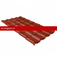 Металлочерепица Grand Line (Гранд Лайн) камея 0,5 Velur20 RAL 3009 /1 кв.м./