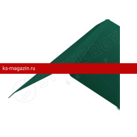 Конек плоский фигурный 120х15х25х15х120х2000 Stynergy (Стинержи) (CORUNDUM50-RAL6005-0.5) /1 шт/