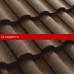 Композитная черепица Metrotile (Метротайл) MetroRoman (Коричневый) /лист/