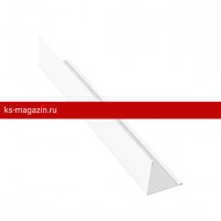Планка угловая внешняя Aquasystem (Аквасистем) Алюминий (RAL9010) /1 шт/