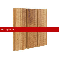 Софит с полной перфорацией Aquasystem (Аквасистем) 303х2400мм Printech Log (Светлое дерево) /1 шт/