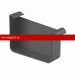 Galeco (Галеко) STAL2 125/80 Заглушка правая к лицевой планке Графит RAL 7015 ( RR23) 10шт/уп