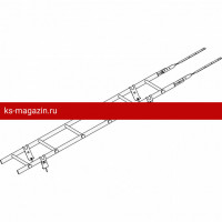 Лестница кровельная ROOFsystems PRESTIGE ZN400 1,2м Универ RAL 3005