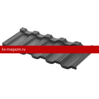 Модульная металлочерепица AquaSystem Гётеборг 1205х415 мм PE Rooftop Matt Zn180 0,5мм RAL 7016