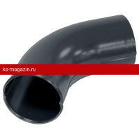 Колено стока Grand Line (Гранд Лайн) град 90 мм Мatt (RAL 7024) /1 шт/