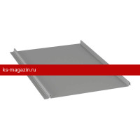 Фальцевая кровля Grand Line (Гранд Лайн) Кликфальц 0,5 GreenCoat Pural BT, matt RR 22 серый (RAL 7042 транспортный серый a)